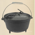 LFGB, FDA, Ce, FDA Qualified Cast Iron Outdoor Camping BBQ Set